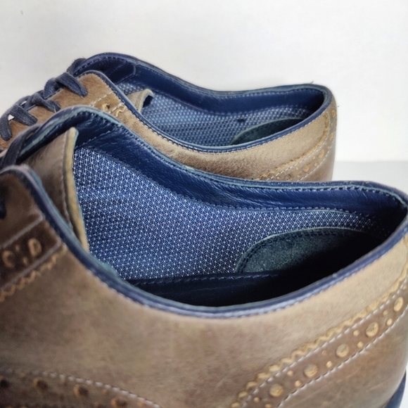 ROAN by BED STU Derby Oxford Rustic Grey Navy Lace Up Leather Men\'s Shoe Size 10 main image 6